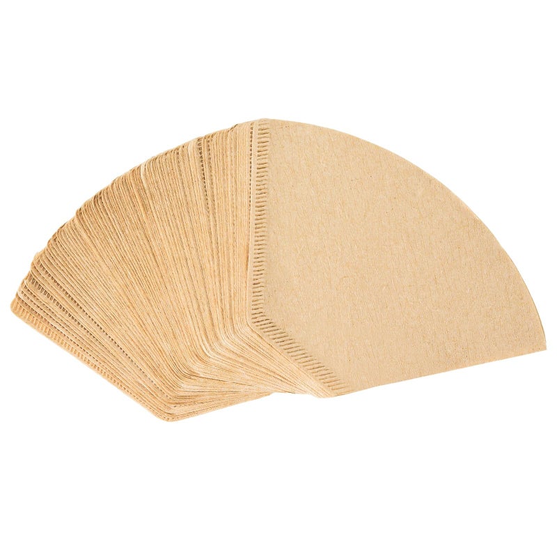 RUOYING #2 Natural Brown Paper Cone Coffee Filters, Unbleached Coffee Filter 2, Fit 2~6 Cup Cuisinart Black & Decker Coffee Maker & #2 Cone Drippers, Replace Melitta Filters No.2 (100) - Image 1